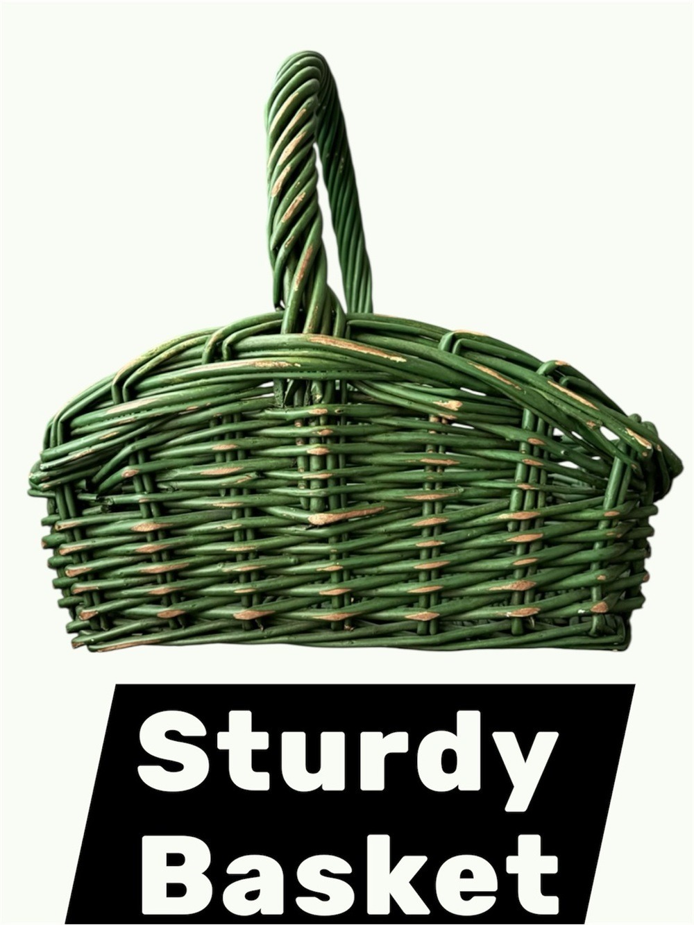 Home basket green sturdy 16” x 14” x 16” high